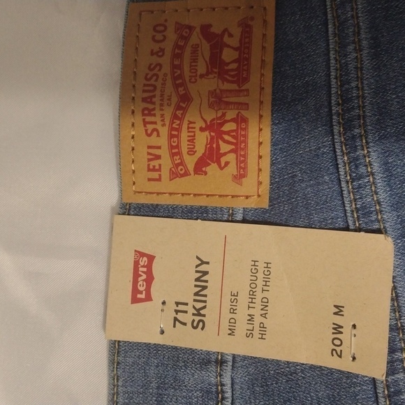 Nwt Levi's 711 skinny jeans 20w - Picture 9 of 11